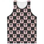 Caduceus Pattern Print Men's Tank Top