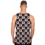 Caduceus Pattern Print Men's Tank Top