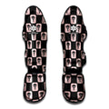 Caduceus Pattern Print Muay Thai Shin Guards