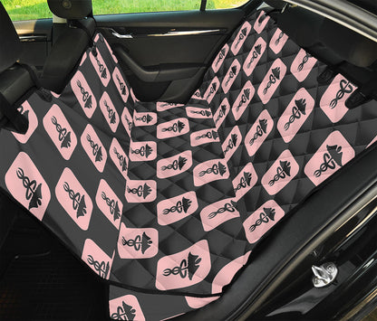 Caduceus Pattern Print Pet Car Back Seat Cover