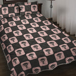 Caduceus Pattern Print Quilt Bed Set