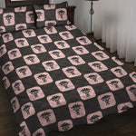 Caduceus Pattern Print Quilt Bed Set