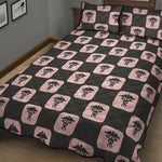 Caduceus Pattern Print Quilt Bed Set