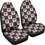 Caduceus Pattern Print Universal Fit Car Seat Covers