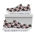 Caduceus Pattern Print White Running Shoes