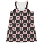 Caduceus Pattern Print Women's Racerback Tank Top