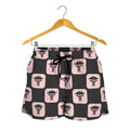 Caduceus Pattern Print Women's Shorts