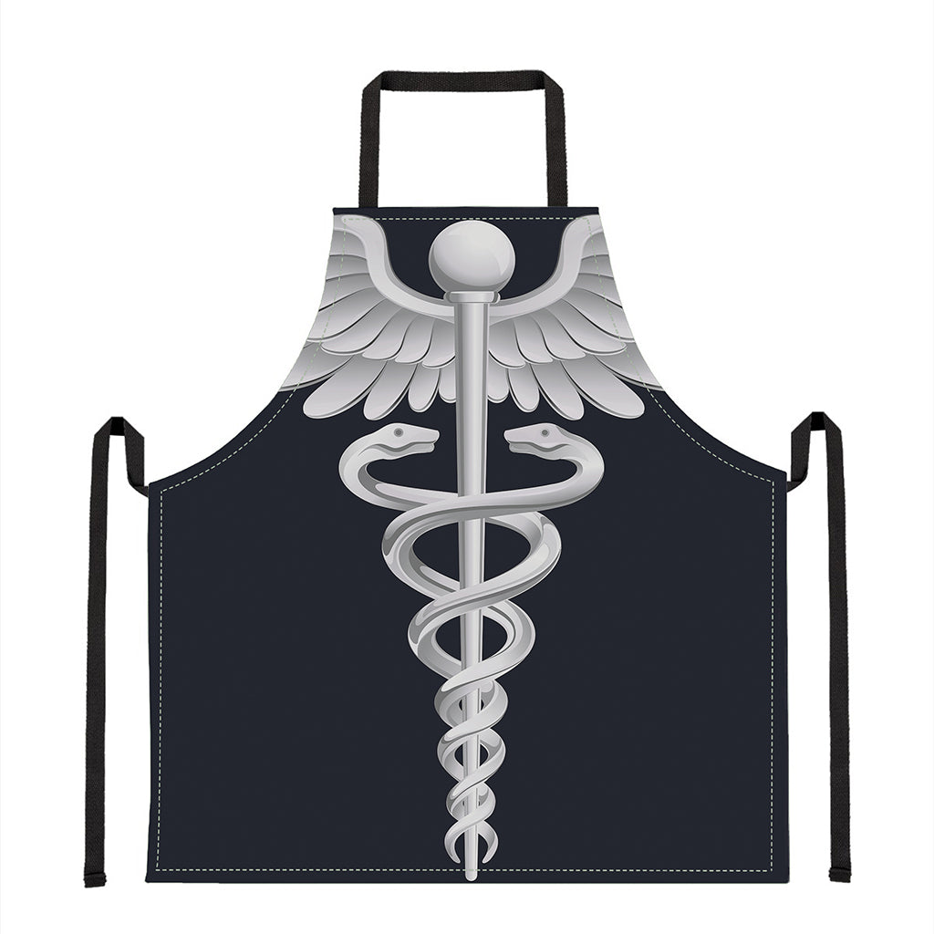 Caduceus Symbol Of Medicine Print Apron