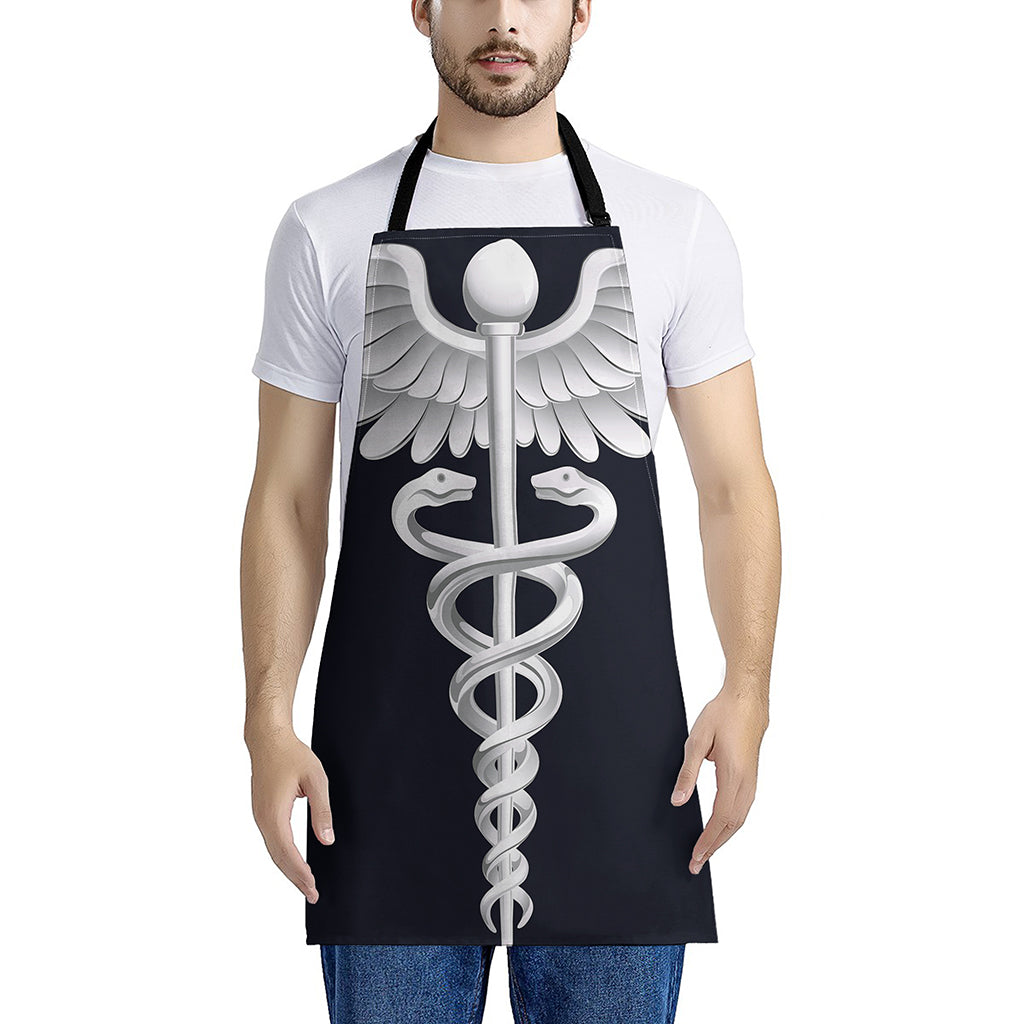 Caduceus Symbol Of Medicine Print Apron