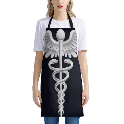 Caduceus Symbol Of Medicine Print Apron