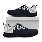 Caduceus Symbol Of Medicine Print Black Sneakers