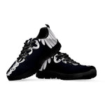 Caduceus Symbol Of Medicine Print Black Sneakers