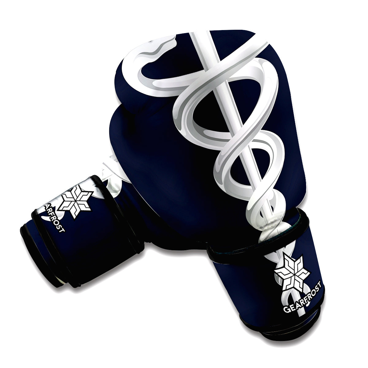 Caduceus Symbol Of Medicine Print Boxing Gloves