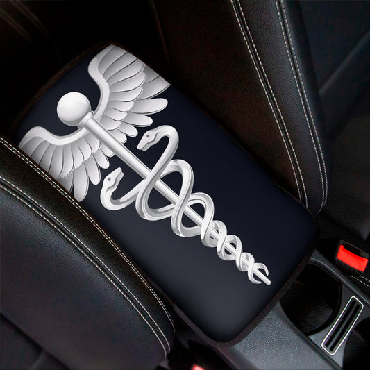 Caduceus Symbol Of Medicine Print Car Center Console Cover