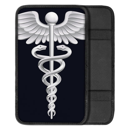 Caduceus Symbol Of Medicine Print Car Center Console Cover