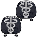 Caduceus Symbol Of Medicine Print Car Headrest Covers
