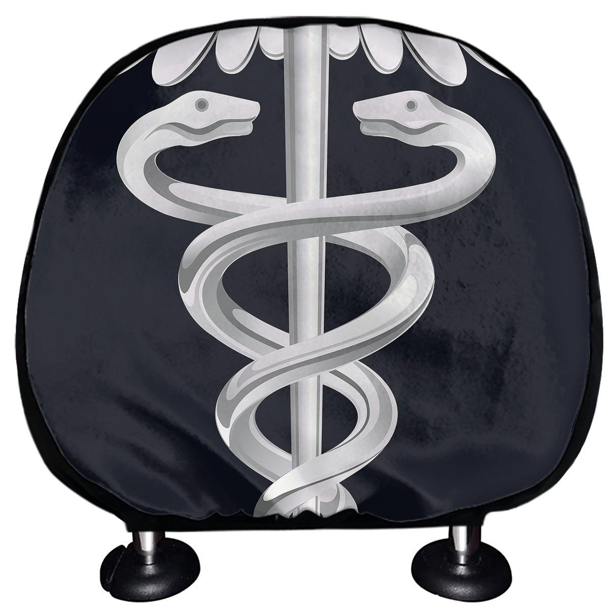 Caduceus Symbol Of Medicine Print Car Headrest Covers