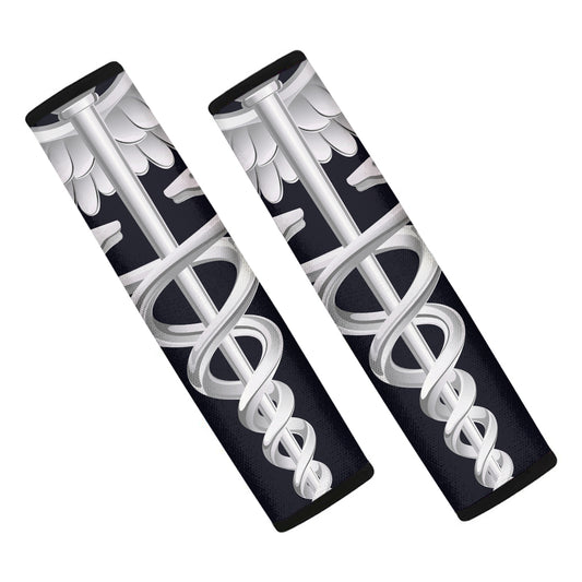 Caduceus Symbol Of Medicine Print Car Seat Belt Covers