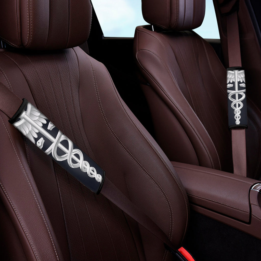 Caduceus Symbol Of Medicine Print Car Seat Belt Covers