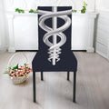 Caduceus Symbol Of Medicine Print Dining Chair Slipcover