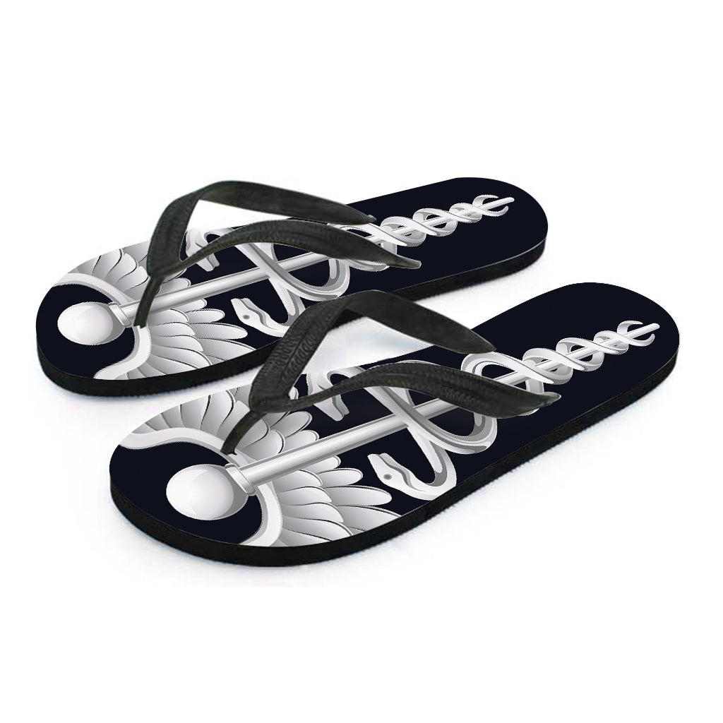 Caduceus Symbol Of Medicine Print Flip Flops