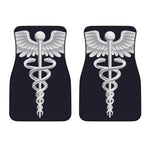 Caduceus Symbol Of Medicine Print Front Car Floor Mats