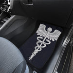 Caduceus Symbol Of Medicine Print Front Car Floor Mats