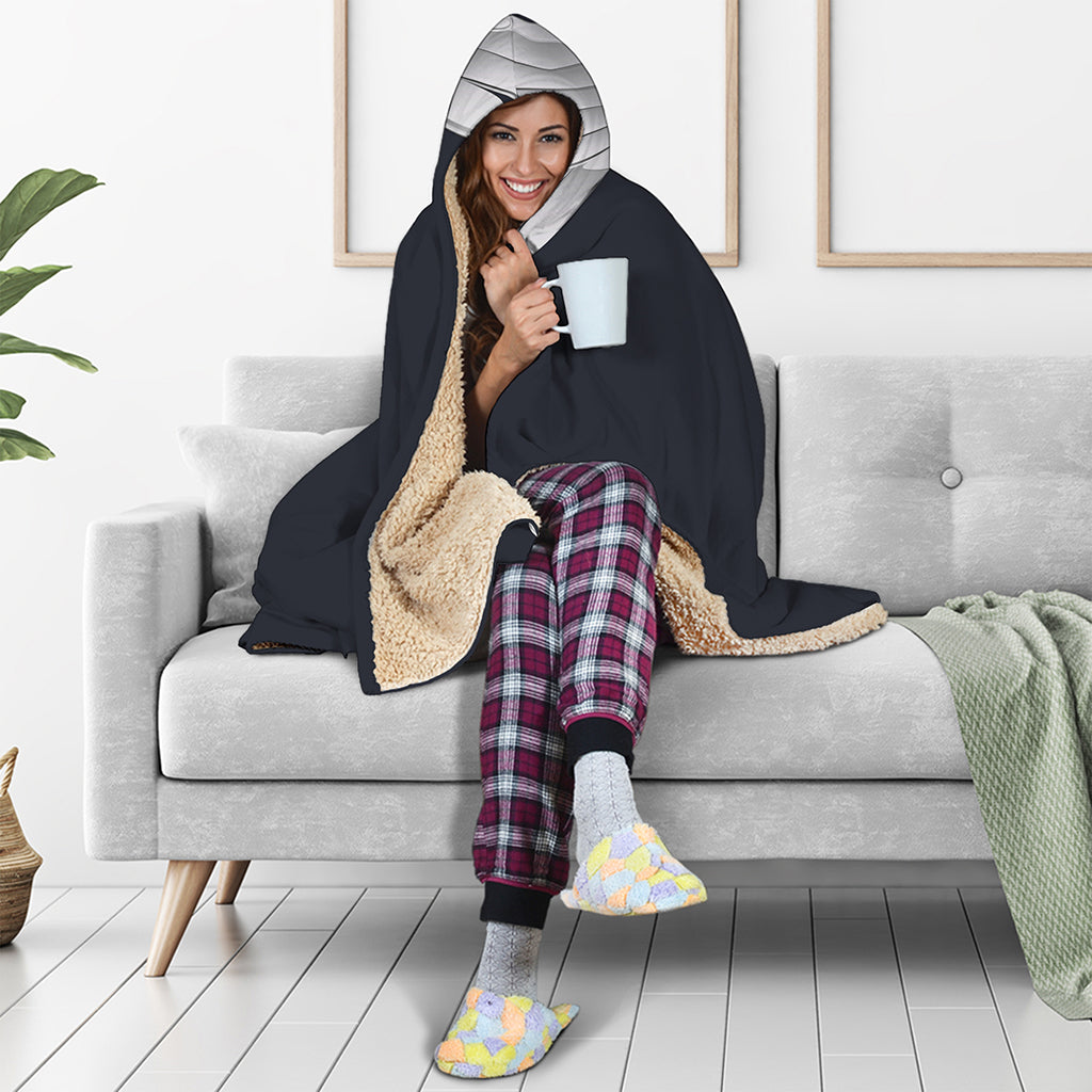 Caduceus Symbol Of Medicine Print Hooded Blanket