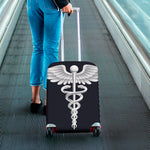 Caduceus Symbol Of Medicine Print Luggage Cover