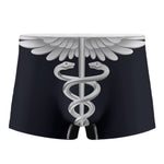 Caduceus Symbol Of Medicine Print Men's Boxer Briefs