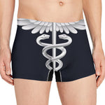 Caduceus Symbol Of Medicine Print Men's Boxer Briefs