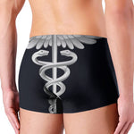 Caduceus Symbol Of Medicine Print Men's Boxer Briefs