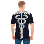 Caduceus Symbol Of Medicine Print Men's T-Shirt