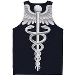 Caduceus Symbol Of Medicine Print Men's Tank Top