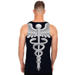 Caduceus Symbol Of Medicine Print Men's Tank Top