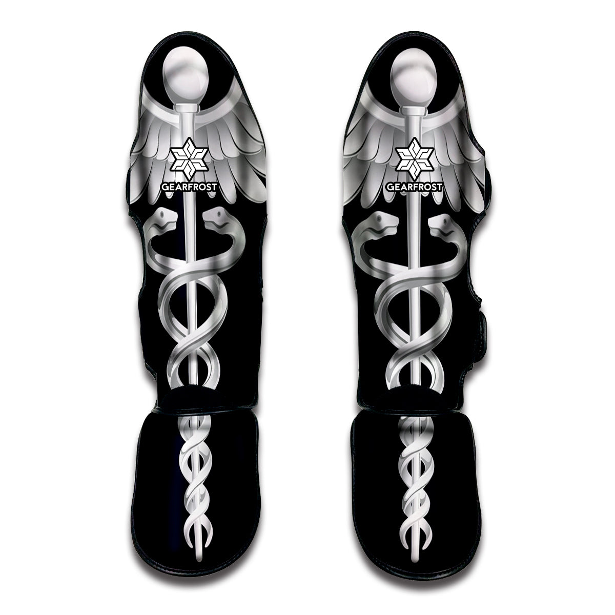 Caduceus Symbol Of Medicine Print Muay Thai Shin Guard