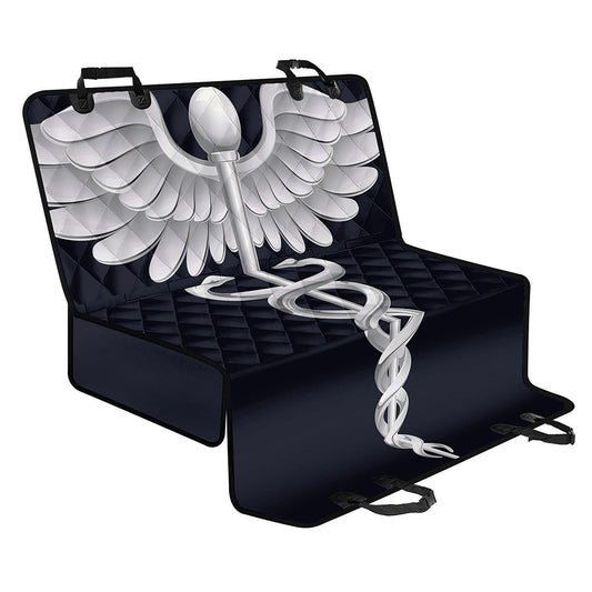 Caduceus Symbol Of Medicine Print Pet Car Back Seat Cover