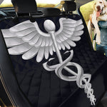 Caduceus Symbol Of Medicine Print Pet Car Back Seat Cover