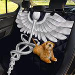 Caduceus Symbol Of Medicine Print Pet Car Back Seat Cover