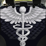 Caduceus Symbol Of Medicine Print Pet Car Back Seat Cover