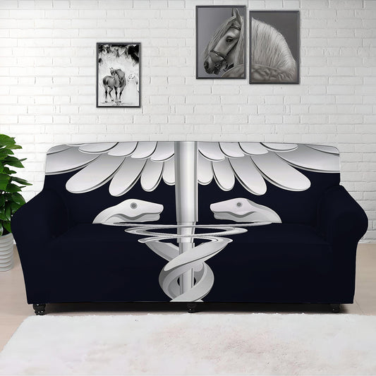 Caduceus Symbol Of Medicine Print Sofa Cover