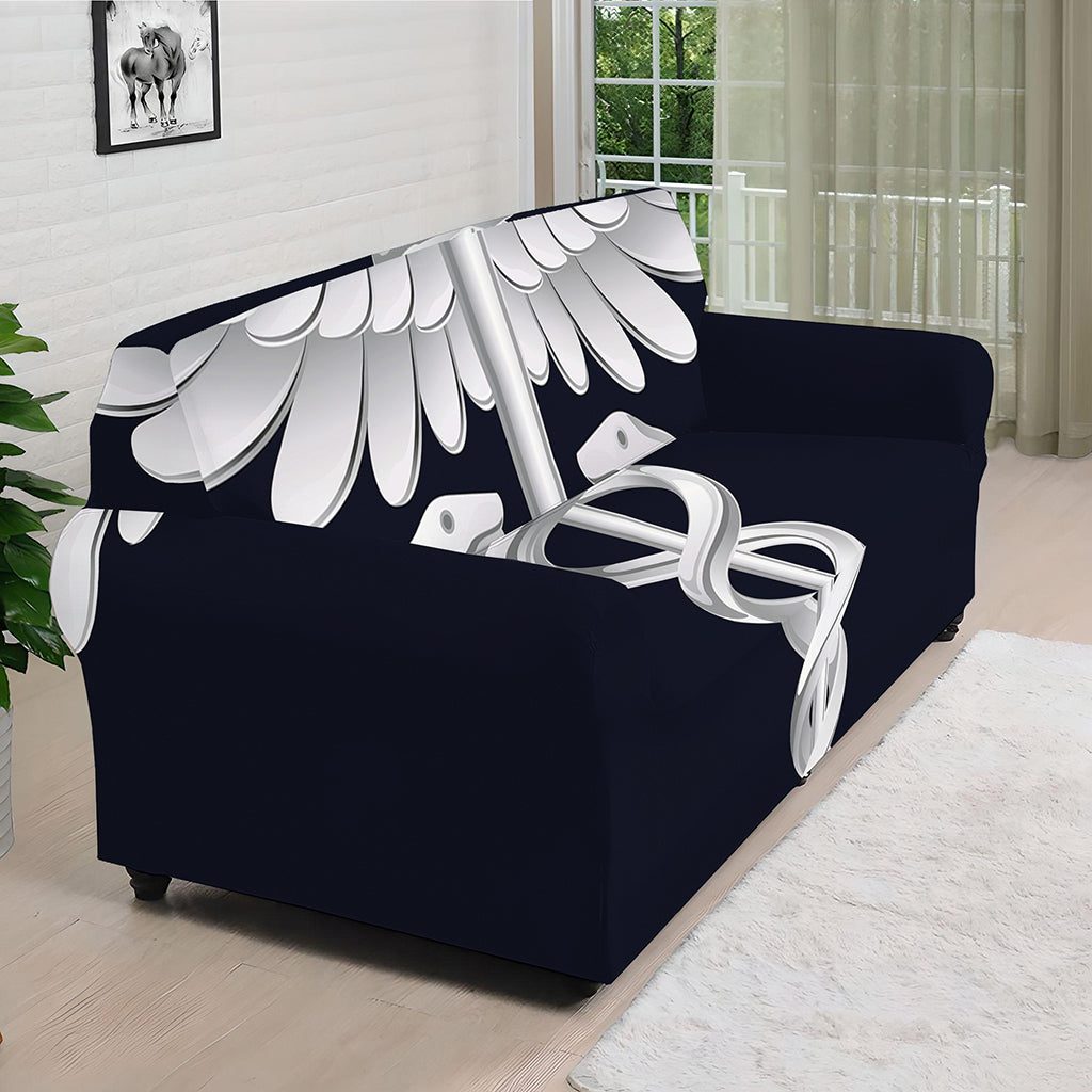 Caduceus Symbol Of Medicine Print Sofa Cover