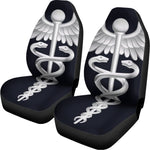 Caduceus Symbol Of Medicine Print Universal Fit Car Seat Covers