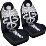 Caduceus Symbol Of Medicine Print Universal Fit Car Seat Covers
