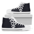 Caduceus Symbol Of Medicine Print White High Top Sneakers
