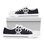 Caduceus Symbol Of Medicine Print White Low Top Shoes