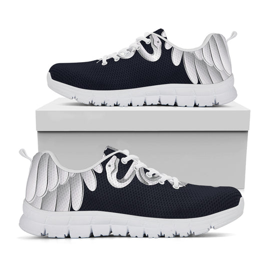 Caduceus Symbol Of Medicine Print White Sneakers