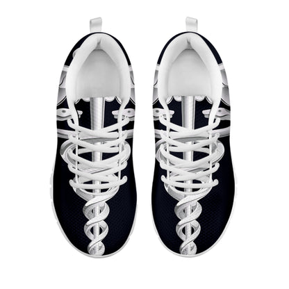 Caduceus Symbol Of Medicine Print White Sneakers