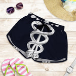 Caduceus Symbol Of Medicine Print Women's Shorts