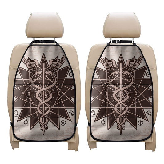 Caduceus Symbol Print Car Seat Organizers